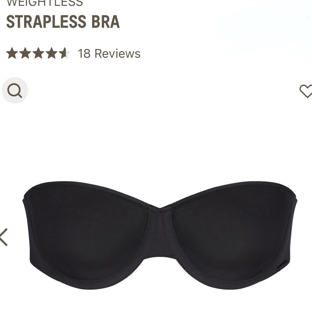 SKIMS weightless strapless bra